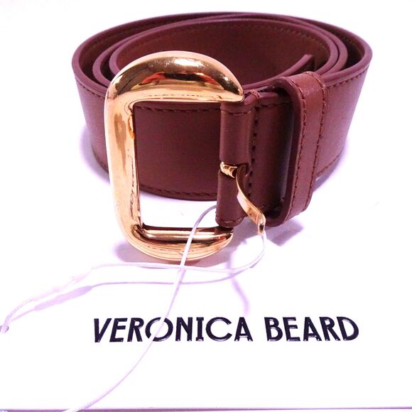 Veronica Beard Gavazzeni Women\'s Lidia Belt TAN Sz L NWT 190 main image 6